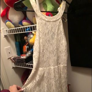 Halter top white lace dress❤️
